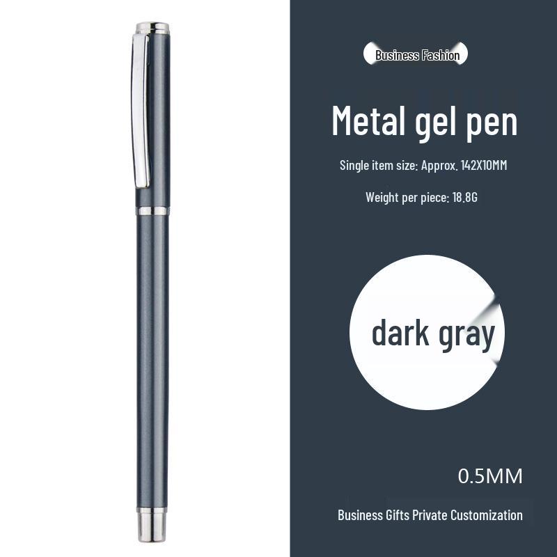 S82 Luxury Metal Gel Ballpoint Pen – Personalized Corporate Logo Gift & Exclusive Signature Pen 0.5mm Ink Refill