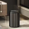 Stainless Steel Trash Can Large Capacity Household Trash Bin Modern Minimalist Toilet Garbage Bins Kitchen Clean Accessories
