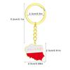 Poland Map Key Holder Durable Titanium Steel Material Poland Culture Keyrings