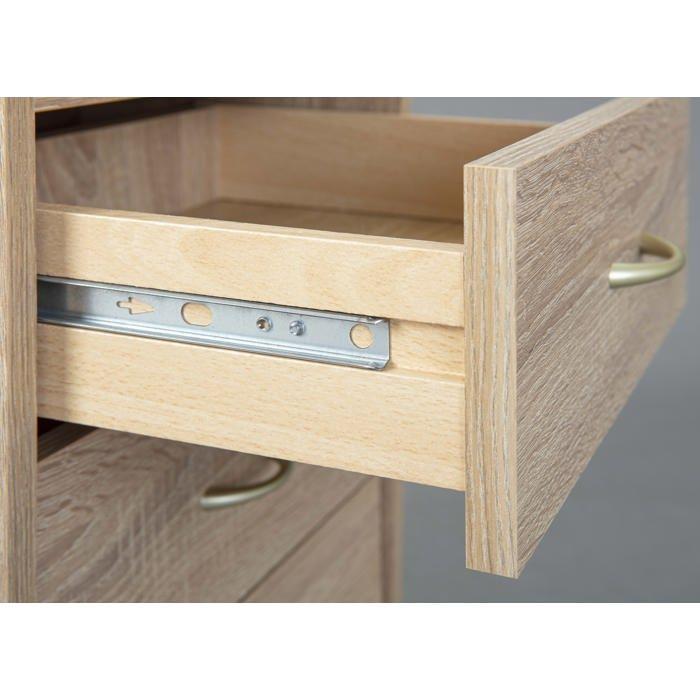 Inter link caisson à roulettes novi chêne sonoma