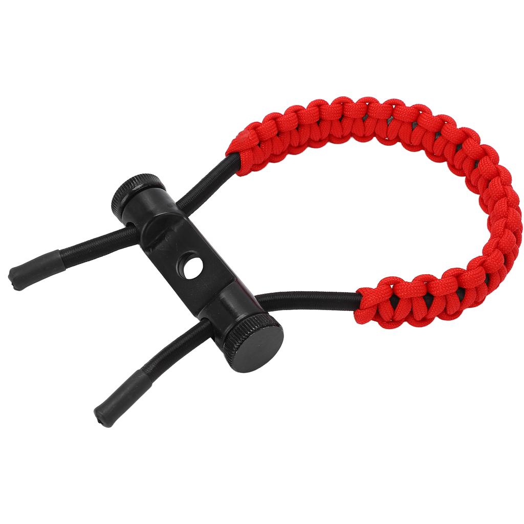 Compound Bow Wrist Sling Wrist Strap Braided Cord Rope Adjustable for Training ExercisingRed