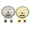 Rund skull Golf Hat Clip Magnetisk Golf Ball Marker Holder Golfer Luer Bukser Vesker Visir Belter Metall Clip Golf Tilbehør Entusiaster Gave