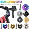 Bicycle Headset Stem Fork Top Cap 1-1/8" Threadless Headset Parts MTB Road Bike Aluminum Cover Headset Stem Screw CNC Stem Cap