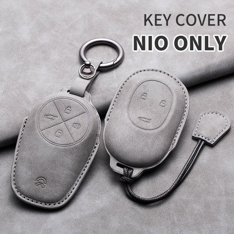 For NIO ALL Series Multi-styles Car Smart Key Case Cover Key Pack Remote Protection Sleeve Buckle/Rope Auto Special Accessories