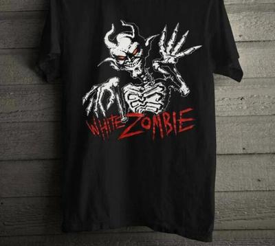 RARE White Zombie Shirt 1990s 666 Unisex T-shirt Tops Tee Great, Size S-4XL