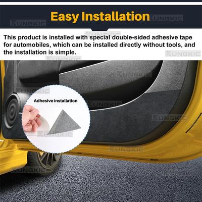 For Fiat 500/500C 2008-2024/500E 2012-2019/Abarth 595 695 2012-2024 Door Anti-kick Pad LHD RHD Car Mat Interior Trim Accessories