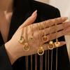 Gold Heart Stainless Steel Necklace Sweet Cute Fashion Clavicle Chain Vacation Titanium Steel Jewelry For Women