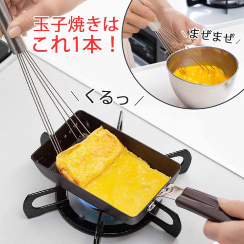 Shimomura Kihan 2-Way Stirring and Flipper Turner, 28cm [Made In Japan], Dishwasher Safe, Convenient for Making Omelets, Moderately Flexible, Stainles