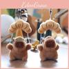 Cartoon Chute Cute Capybara Plush Keychain Children Accessories Dolls Gift
