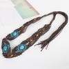 DIY Bohemian Wooden Bead Waist Rope Braided Tassels Belt Ethnic Style Belts
