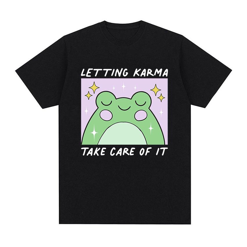 

Футболки с рисунком «У меня может быть СДВГ, но у меня нет СДВГ», забавные мужские хлопковые футболки с круглым вырезом и круглым вырезом в виде лягушки, топы унисекс