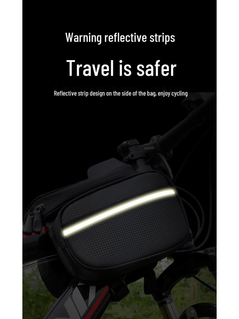 Waterproof Bicycle Front Beam Bag - Cycling Organizer for Mountain Bikes