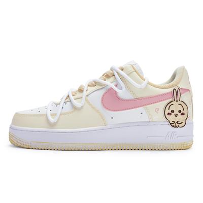 Air Force 1 LOW 811 Производство, Пищащий Кролик Низкие Скейтбордические Кроссовки Женские Желтый Белый Розовый DH2920-111(Команда80-)