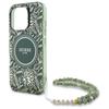 Guess Guhmp16Xhcpofpa Iphone 16 Pro Max  6.9 Zielony/Green Hardcase Iml Flowers Allover Electro With Pearl Strap Magsafe