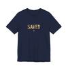 Saved Gold Cross T-shirt | Christian Faith Tee Minimalist