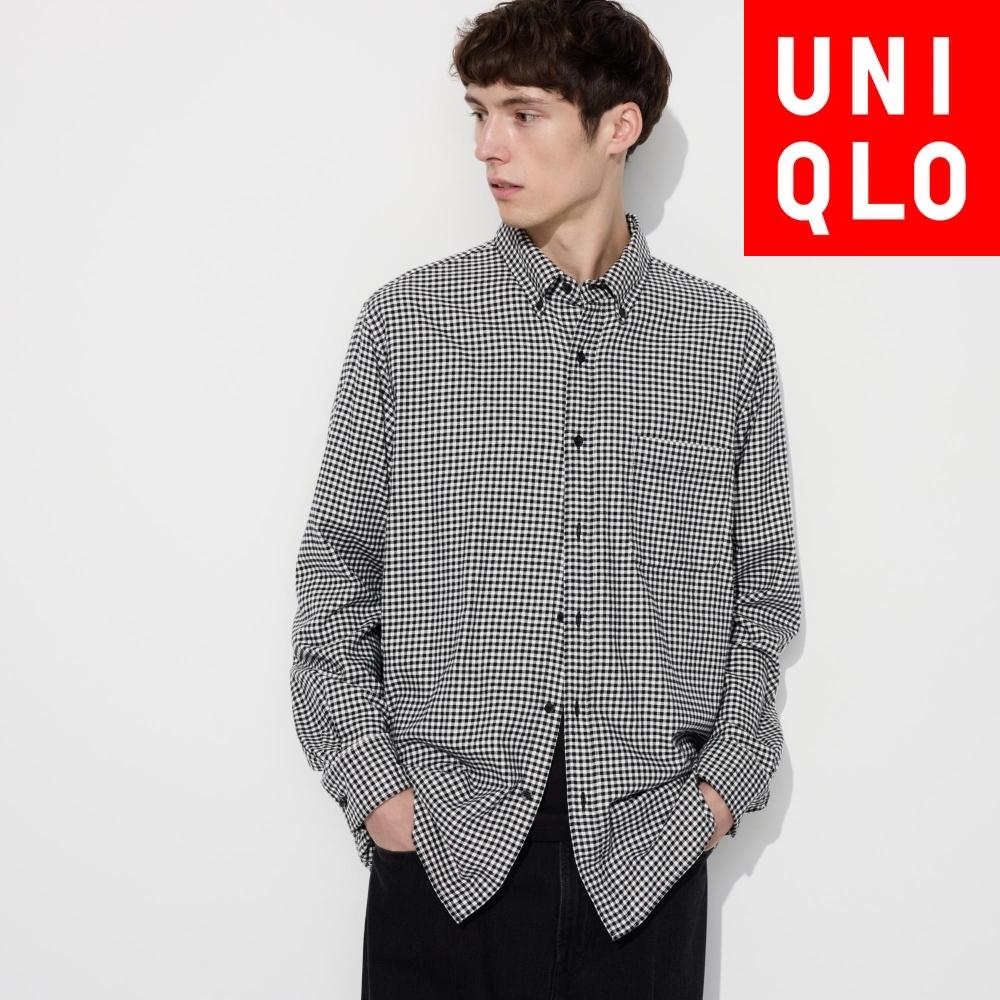 

Uniqlo Рубашка фланелевая с длинным рукавом, обычная, цветная, в клетку H