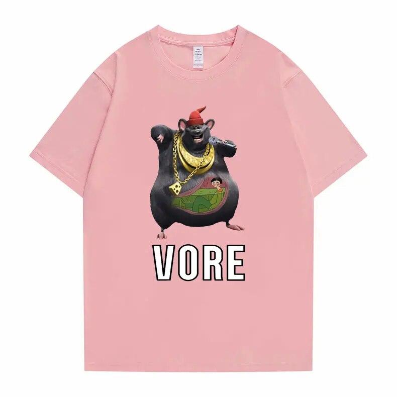 Funny Mouse Hip Hop Rap Biggie Cheese Vore T Shirt Unisex Women Harajuku Oversized EU Size T-shirts Unisexs Fashion Brand Tshirt Tops