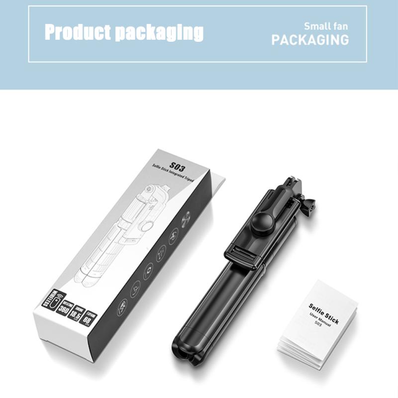 Selfie Stick Wireless Bluetooth-compatible Foldable Mini Slr Tripod With Fill Light Remote Control