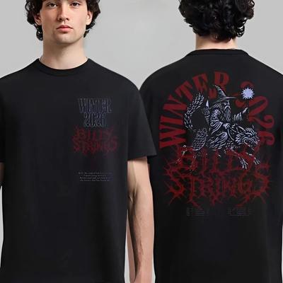Super Heiß!! Billy Stirling 2026 Wintertour Zauberer Doppelseitiges T-Shirt Täglich Outdoor Retro T-Shirt Fan Gedruckt Lässig T-Shi...