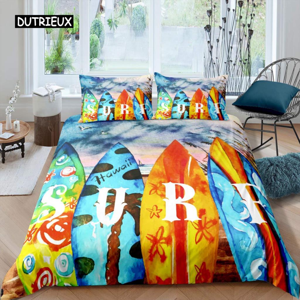Comfortable Cartoon Pattern Duvet Cover Set With Duvet Cover And Pillowcases King Queen Twin Sizes For All Ages