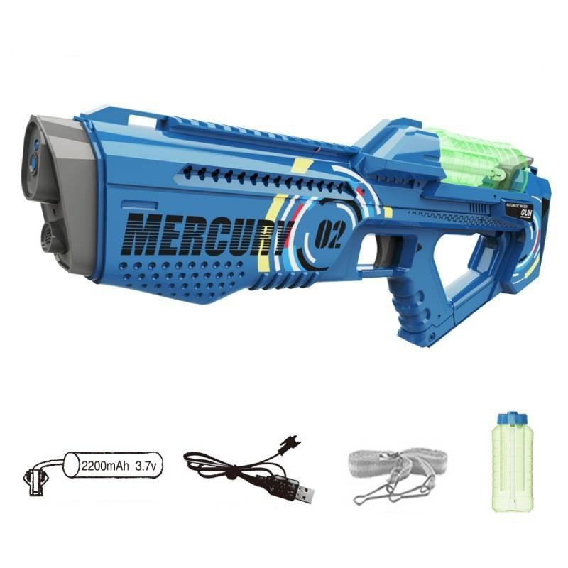 

Water Electric Gun Child Spray Large Capacity High Pressure Strong Toy Festival Blue A