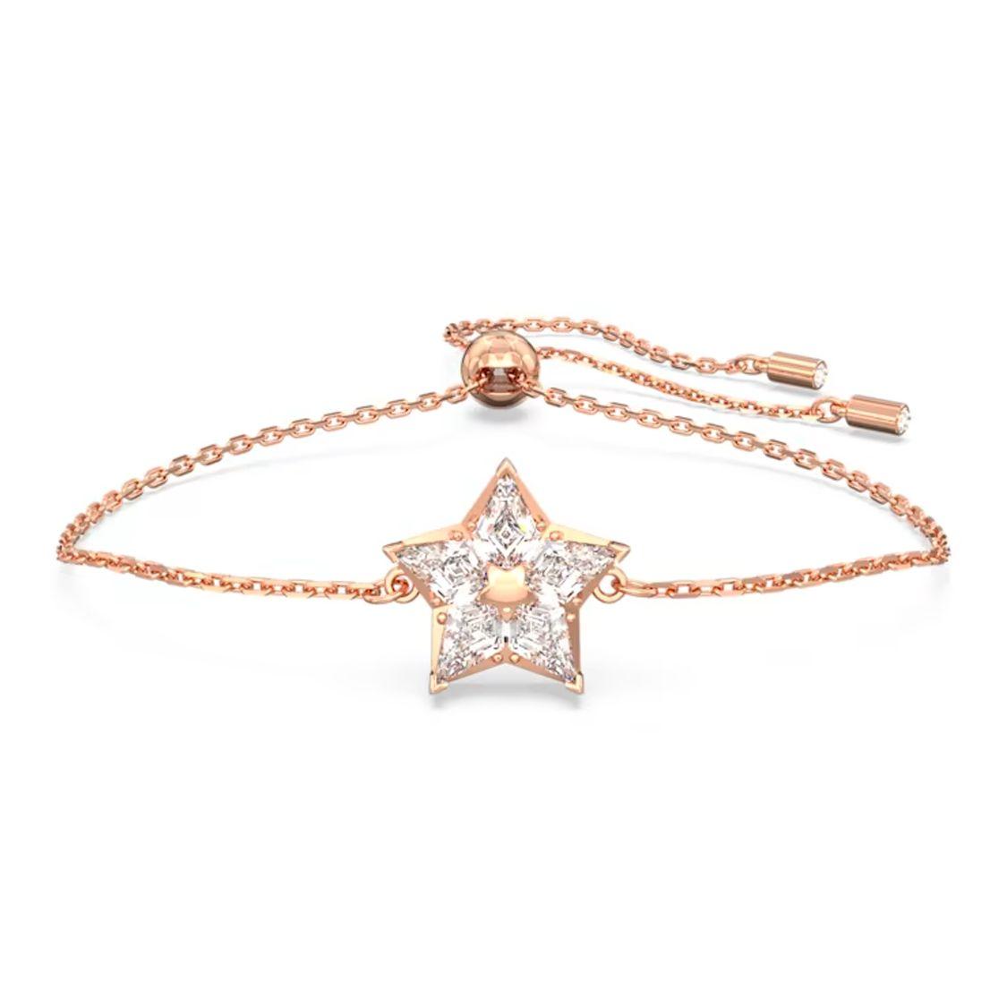 

Swarovski Stella Fashionable Kite-Shaped Cut Gold-Plated Bracelet Women bracelet 5645460 Box (Random Color)