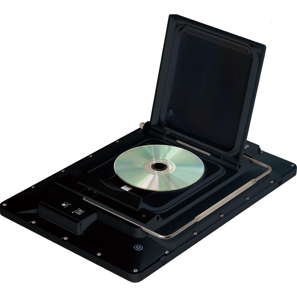 Tokyo Deco Waterproof TV with Portable DVD Digital TV and Car Black Waterproof 3 Power Sources Style Digital TV LCD Rechargeable Car Use 14-inch