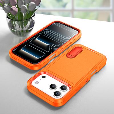 3IN1 Hybrid Military Anti-Shock Phone Case for IPhone 17 17Pro 17 Air 17 Pro Max Heavy Duty Shockproof Armor Kickstand Cover