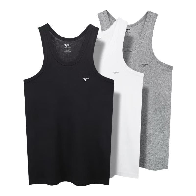 Septwolves Men s 100% Cotton Slim Fit Undershirt Vest M