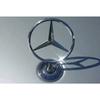 Bilklistermärke för Mercedes Benz 44MM Kromad Bilstjärna Huvmärke Framemblem Logotyp för Mercedes Benz C E S-klass W204 W205 W212 W21