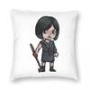 Horror Game Silent Hill F Pillowcase Printed Polyester Cushion Cover Decor Hinako Shimizu Throw Pillow Case Cover Home Zippered