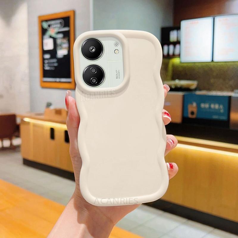 

Redmi13c Cute Candy Wavy Silicone Case On For Xiaomi Redmi 13c 13 12 4g 5g 12c 10 10a 10c 9 9c Soft Back Cover Redmi12c Redmi10c Redmi Note 11