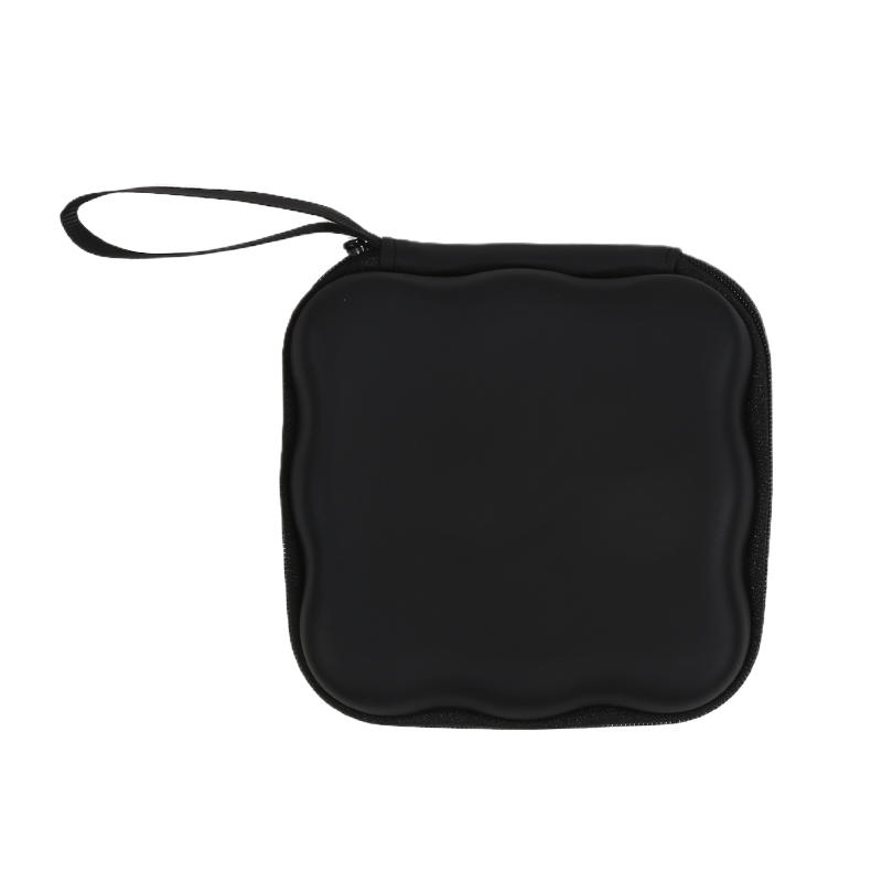 

Lightweight Portable Travel Data Cable Small Storage Zipper Bags Multifunctional Charger Protector Coin Purse One Size чорний