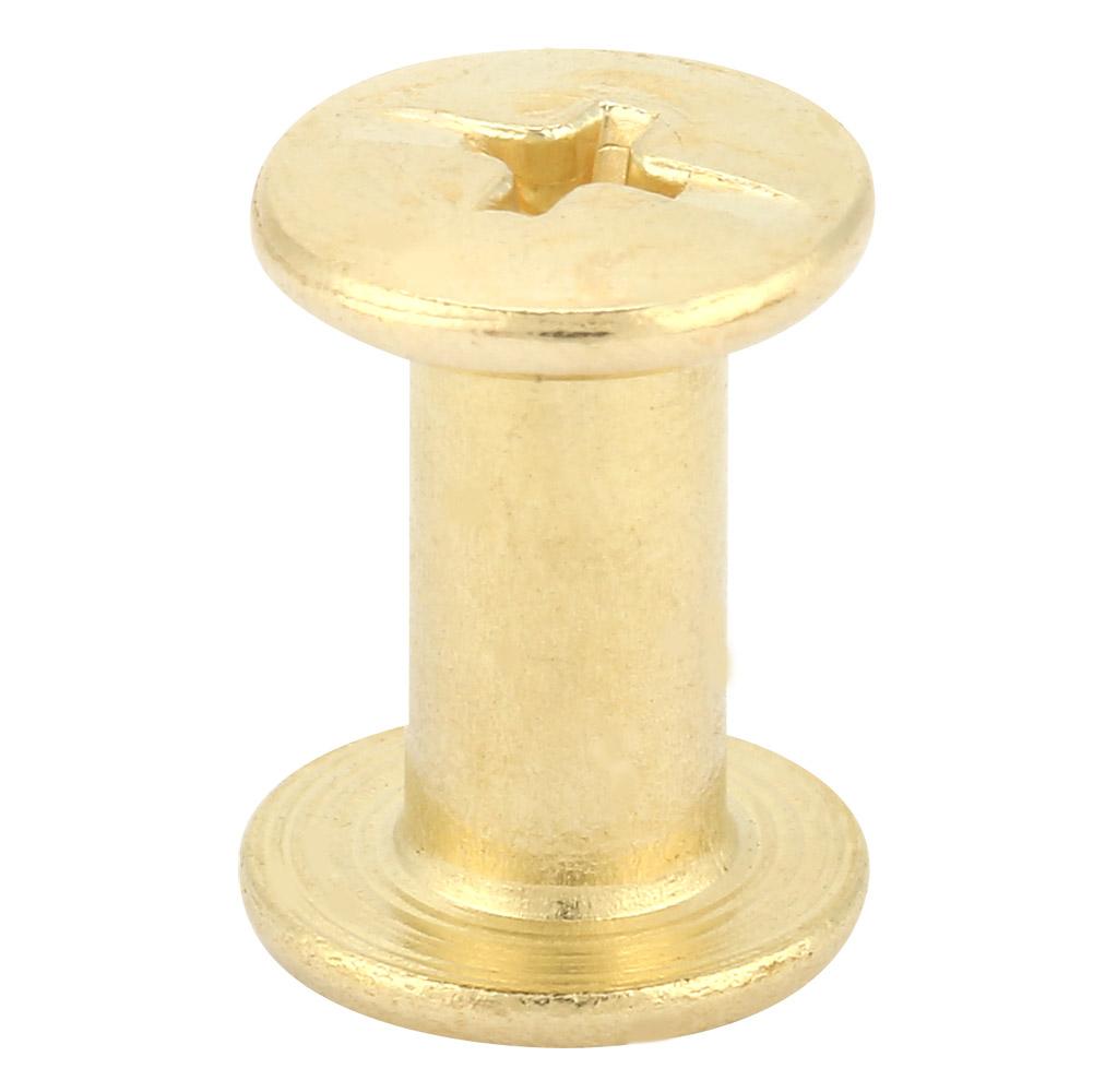 20pcs M5 Flat Head Book Album Rivets Screw Set DIY Craftmaking Rivet (M5*14)