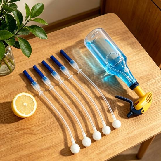 360-Degree Spray Bottle Adapter Includes Spray Bottle Nozzle Weighted Tubes Universal Fit Spray Bottle Replacement for Upside Down Multi-Angle Sprayer