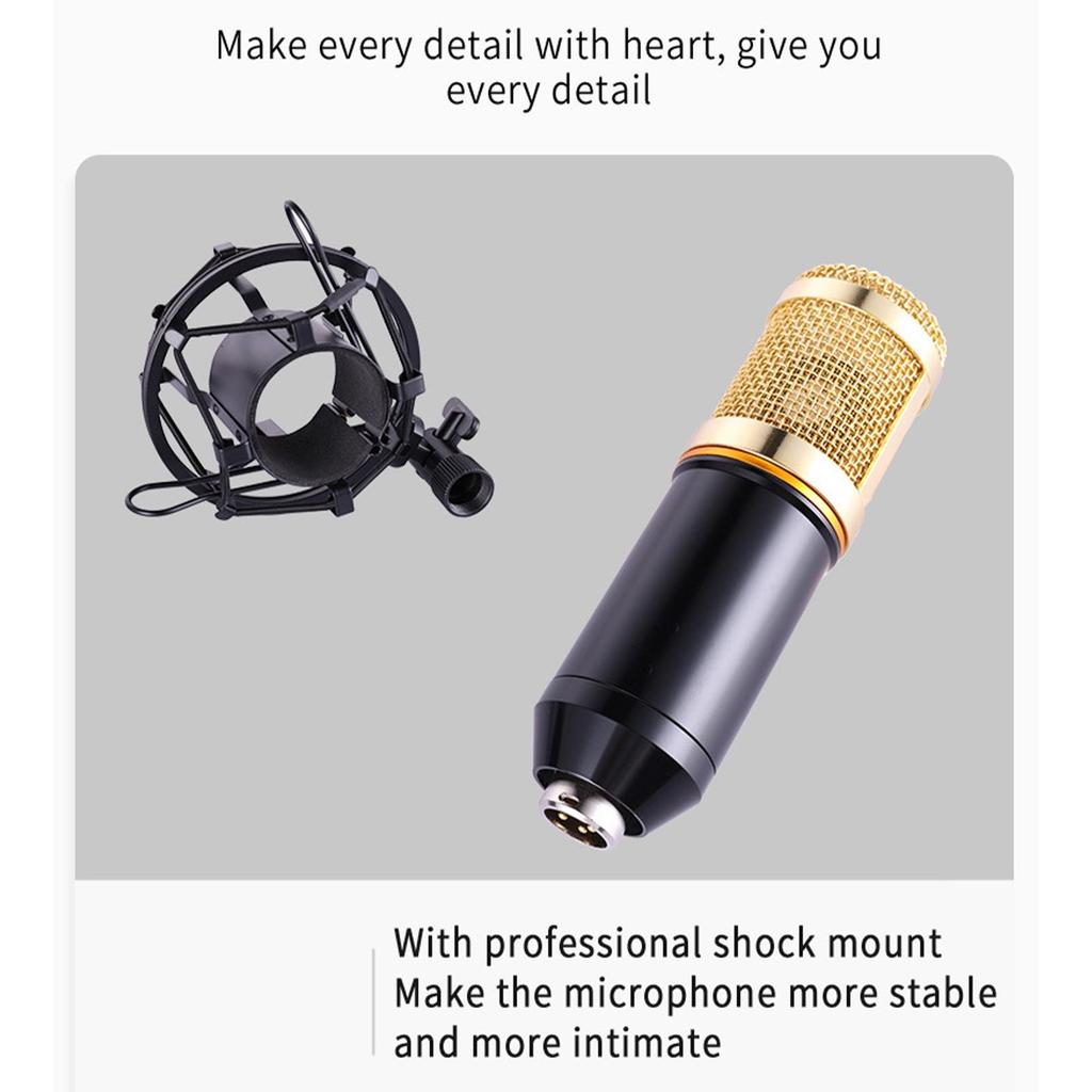 Condenser Microphone Small Set Mobile Phone Computer Anchor Live Karaoke Recording Microphone