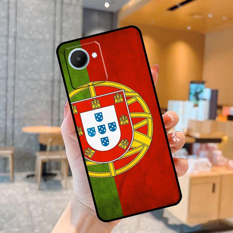 Чехол с национальным флагом Португалии для Realme C55 C33 C31 C35 C30 C11 C15 C25s C21Y GT Neo 5 3T 2T 8 9 10 11 Pro Plus Realme GT Neo5