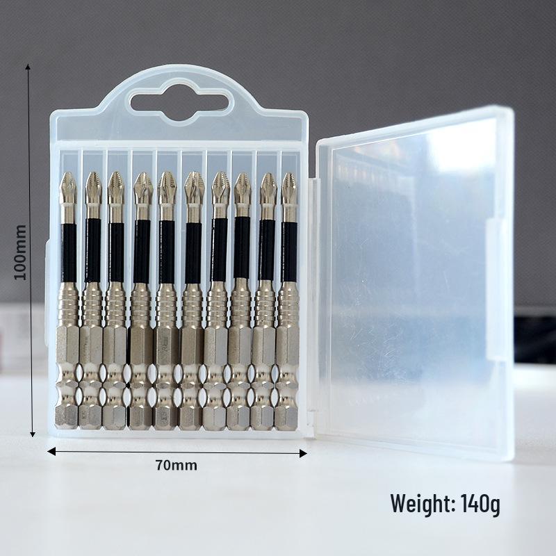 K5 Anti-Slip Shock-Resistant Phillips Screwdriver Bit Set - Strong Magnetic, High Hardness, High Torque.