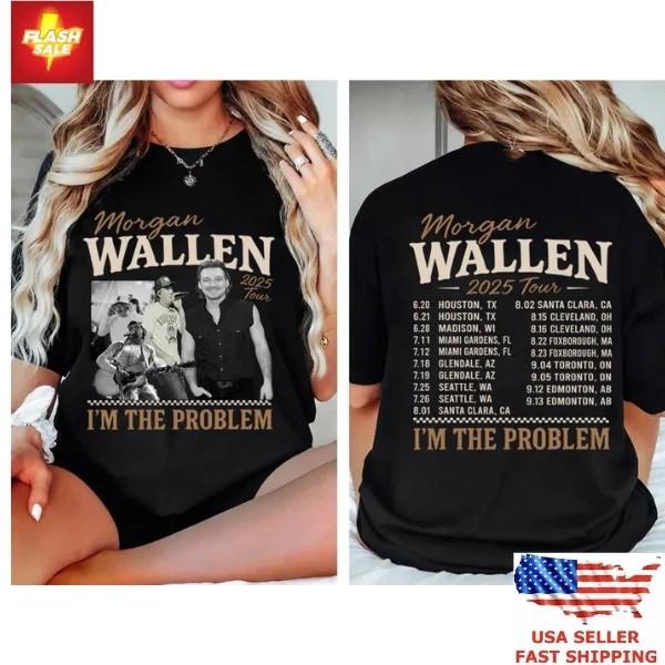 

I m The Problem 2025 Tour Two Sided Country Music Concert Shirt Unisex T-Shirt L