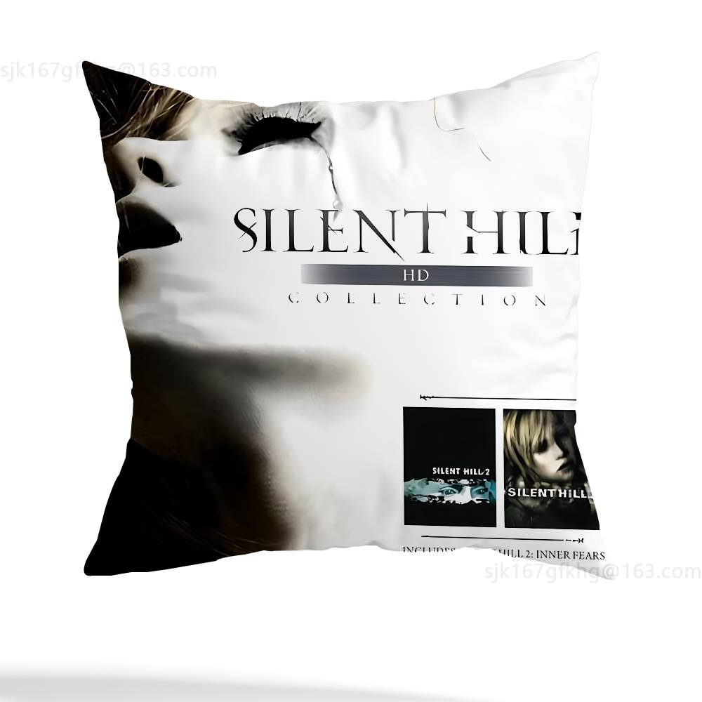 S-Silent Hill  pillowcase casual style decoration, suitable for home decoration (excluding pillow core)