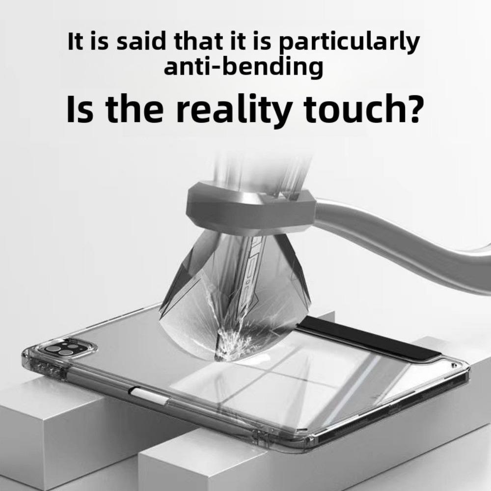 2025 for iPad Case Transparent Acrylic Cover with Pencil Holder for iPad 11 Pro 11 Air 11 Protective Shell