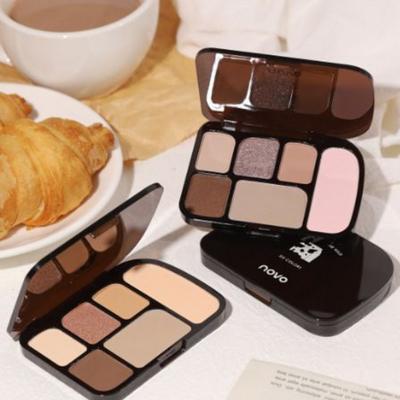 Novo Starlight 6 Color Eyeshadow, 02. 2#Human Fireworks, 1 Pc