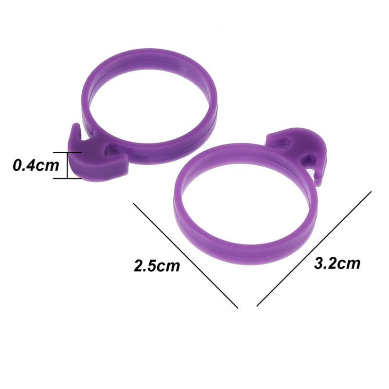 10PCS Silicone Retaining Ring Holder Pastry Bags Cable Tie Sealing Ring Fix 10 Decorative Flower Bag Retaining Ring Cake Tools