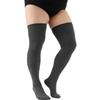 Oversized Women Autumn Winter Thick Stockings Thigh High Plus Size Elastic Over The Knee Black White Long Socks Leg Warmers Xxxl