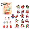 Advent Calendar for Set Kids 24-Day Countdown Christmas Snowman House Decor Xmas Gift Holiday 2D