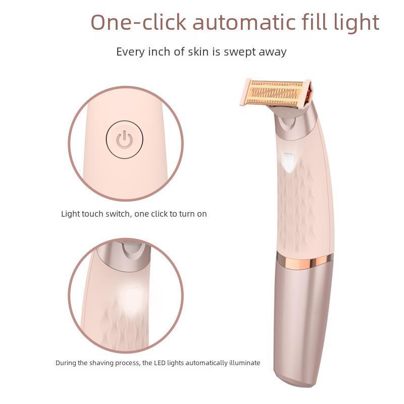 Women's Electric Shaver for Lip, Armpit, Leg, and Pubic Hair Removal