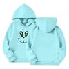 Children's Long-sleeved Loose-fitting Pullover Hoodie With Drawstring And Solid Color