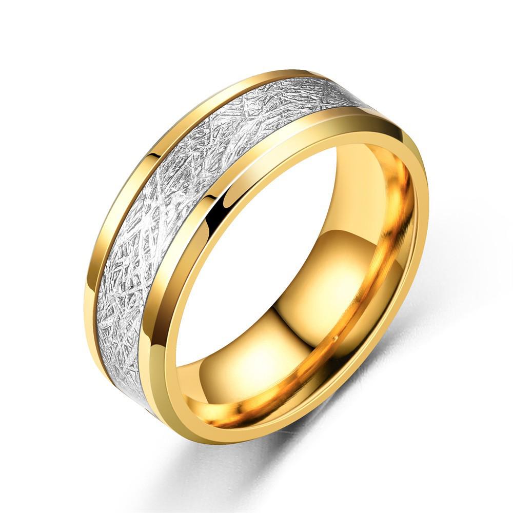 NIHON Fashion Titanium Steel Couple Rings - Versatile Textured Ins Style, European & American Design.