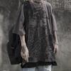 KOSY Gothic Harajuku Prined T-shirt for Women Korean Streetwear Hiphop Oversized Egirl Short Sleeve Tees Shirts Mall Goth Tops Grunge Alt Kpop Clothes