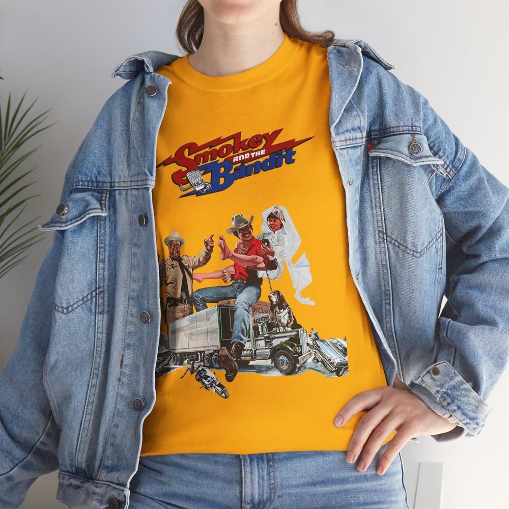Smokey and the Bandit (1977) T-Shirt V2 Pontiac Firebird Burt Reynolds 70s